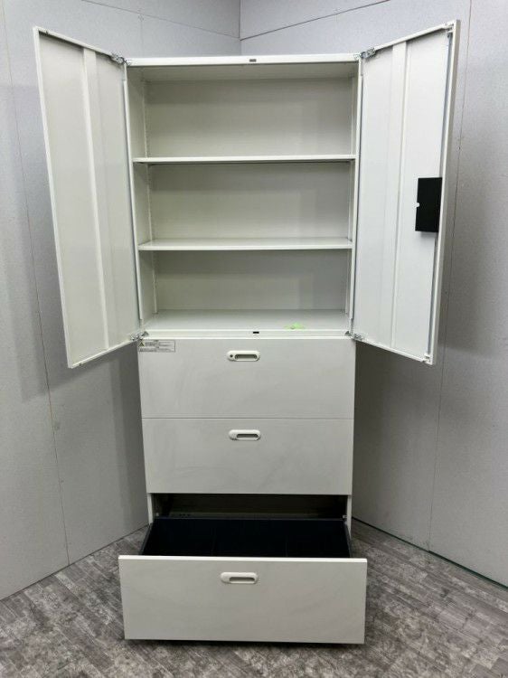 プラス3段ラテラル・両開き上下書庫 商品画像3