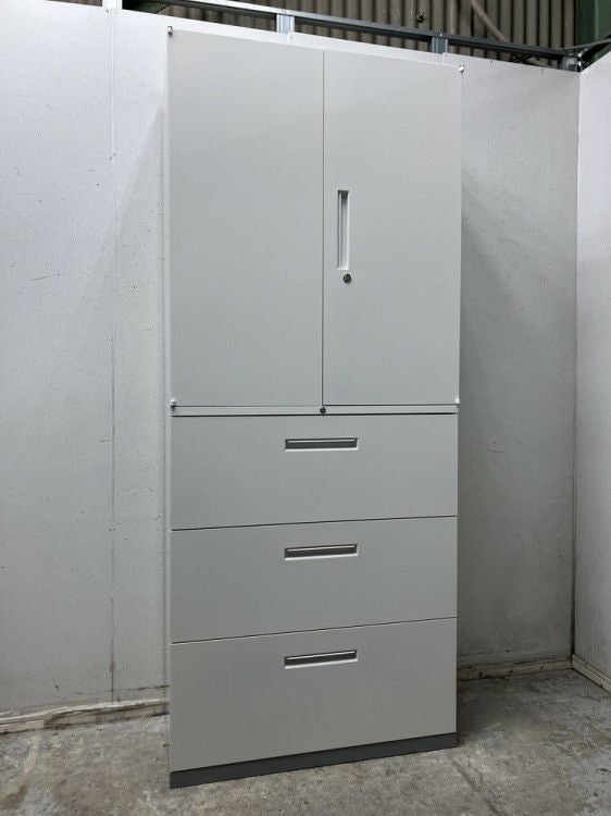 INABA/イナバリベスト（Rivest）シリーズ 両開きラテラル上下書庫 商品画像1