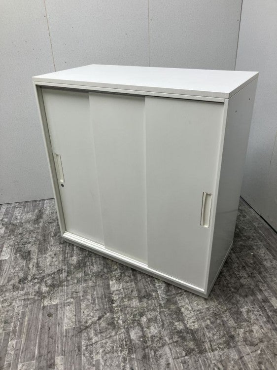 DSKデリカウォールVシリーズ 天板付3扉スライド書庫 商品画像2