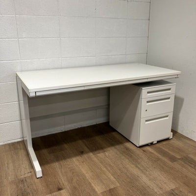 ウチダ（内田洋行）SCAENA(スカエナ)シリーズ　Kタイプ 1400平デスク+ワゴンセット 商品画像1