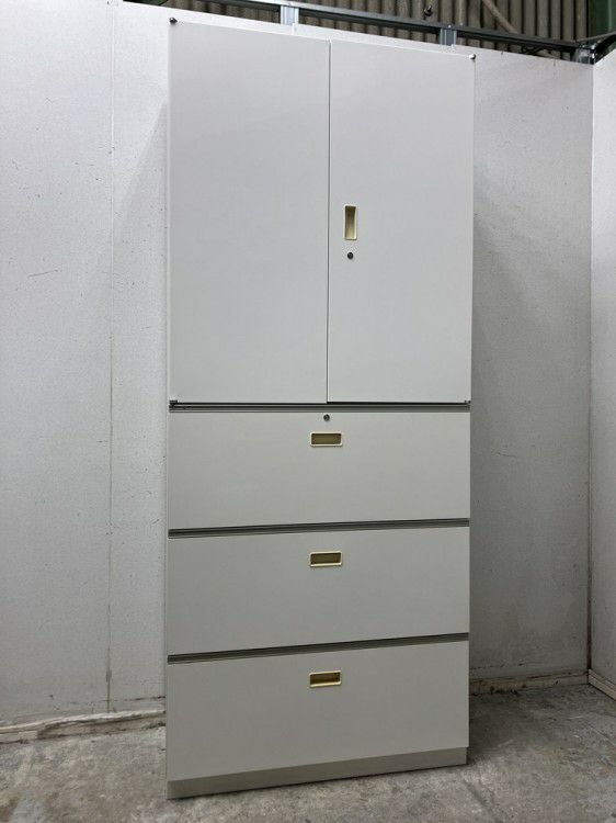 イトーキシンラインシリーズ 両開きラテラル上下書庫 商品画像1