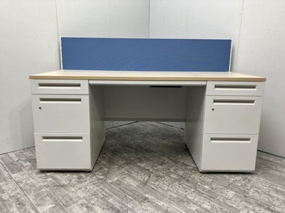 ウチダ（内田洋行）SCAENA(スカエナ)シリーズ　Kタイプ デスクパネル付1600両袖デスク 商品画像1