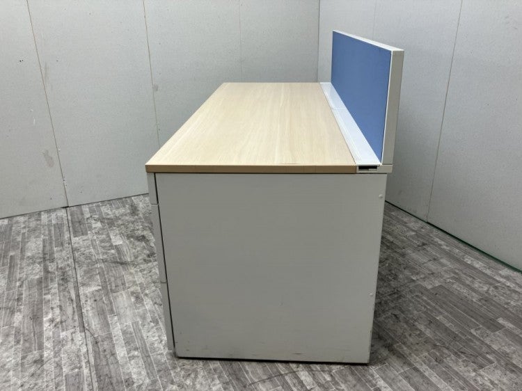 ウチダ（内田洋行）SCAENA(スカエナ)シリーズ　Kタイプ デスクパネル付1600両袖デスク 商品画像5