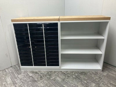 ウチダ（内田洋行）HS(ハイパーストレージ)シリーズ 天板付書庫2台セット 商品画像1