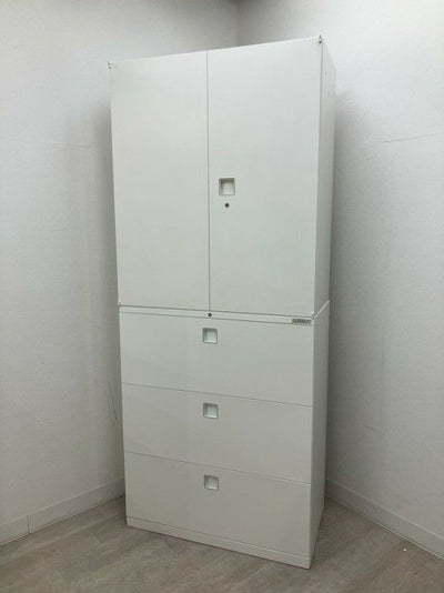 オカムラレクトラインシリーズ 両開きラテラル上下書庫 商品画像1