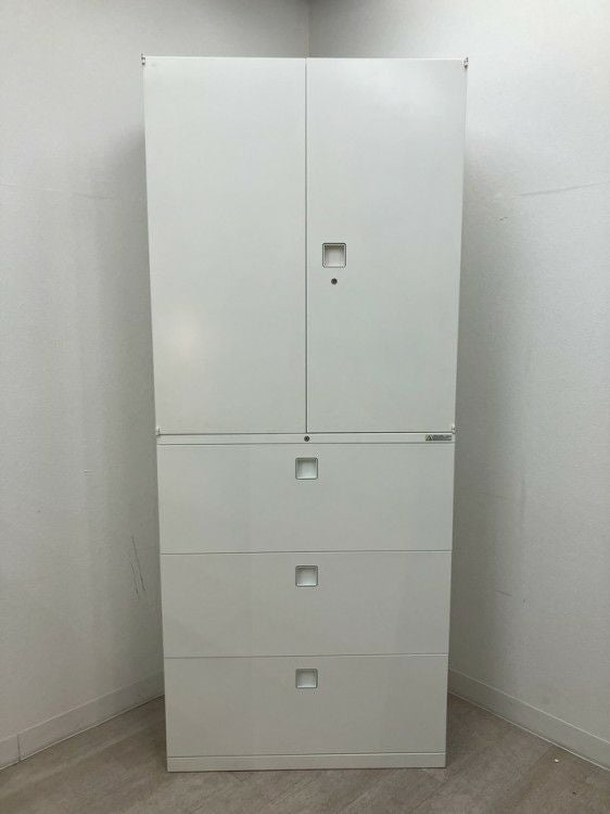 オカムラレクトラインシリーズ 両開きラテラル上下書庫 商品画像2