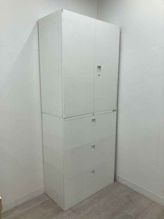 オカムラレクトラインシリーズ 両開きラテラル上下書庫 商品画像3