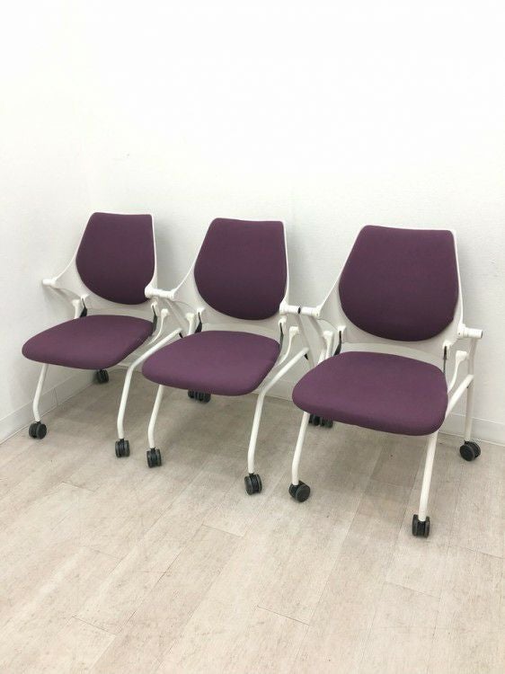 イトーキipsa(イプサ)シリーズ ネスティングチェア3脚セット 商品画像1