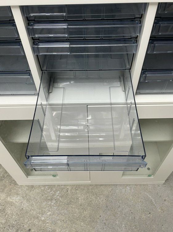 オカムラレクトラインシリーズ ガラス両開きクリアケース上下書庫 商品画像11