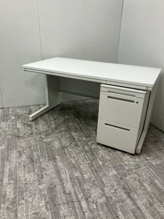 ウチダ（内田洋行）1400平デスク＋ワゴンセット 商品画像2