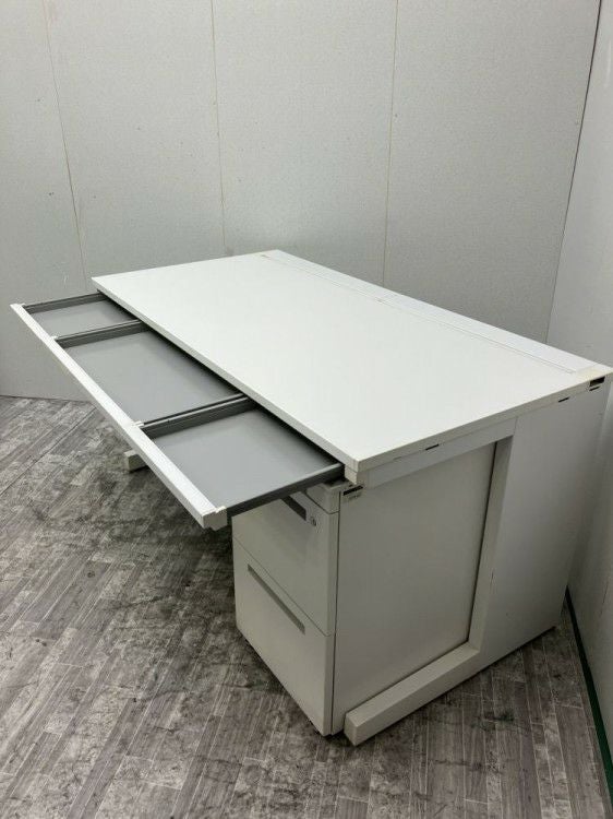 ウチダ（内田洋行）1400平デスク＋ワゴンセット 商品画像6