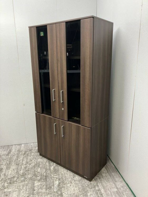 オカムラ役員室用両開き・ガラス両開き書棚 商品画像2