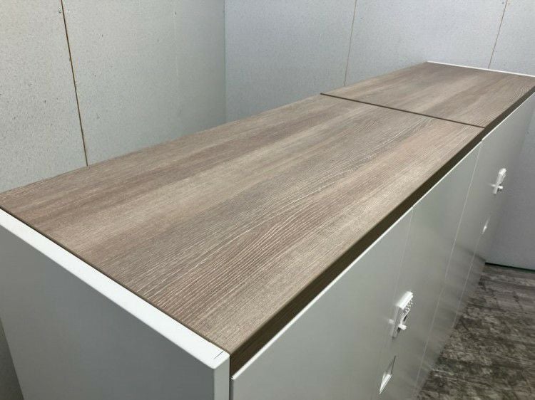 オカムラレクトラインシリーズ ダイヤル式天板付両開き書庫2台セット 商品画像4