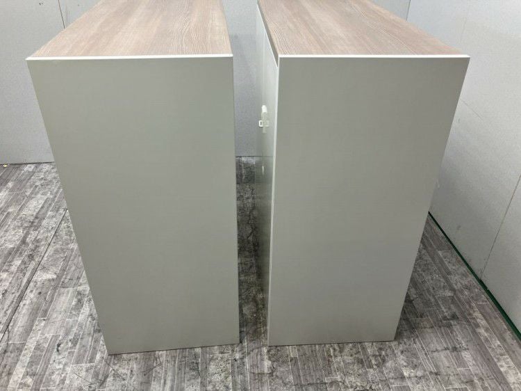 オカムラレクトラインシリーズ ダイヤル式天板付両開き書庫2台セット 商品画像8