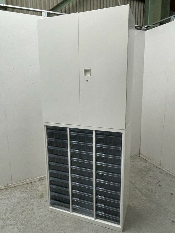 オカムラレクトラインシリーズ 両開きクリアトレー上下書庫 商品画像1