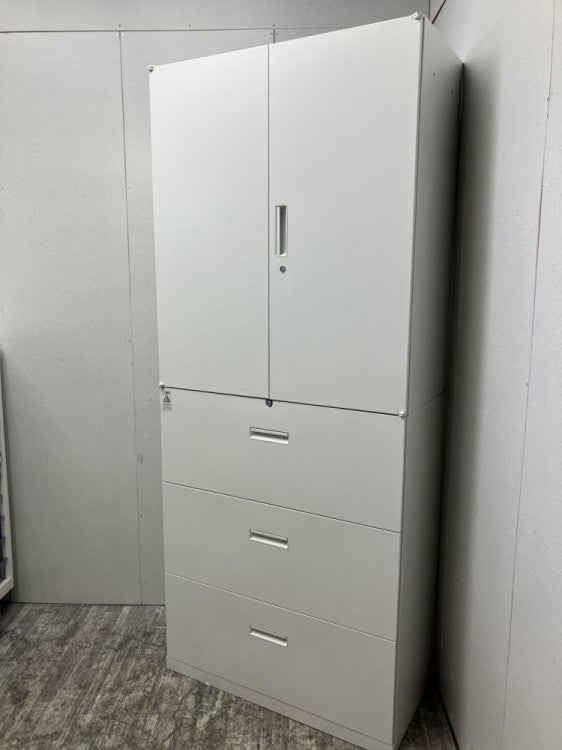 ライオン3段ラテラル・両開き上下書庫 商品画像2