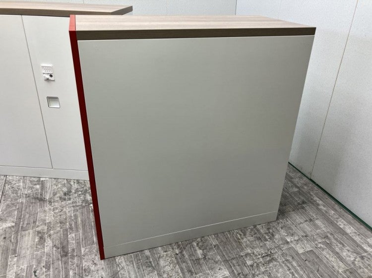 オカムラレクトラインシリーズ ダイヤル式天板付両開き書庫2台セット 商品画像6