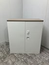 オカムラレクトラインシリーズ ダイヤル式天板付両開き書庫 商品画像1