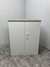 オカムラレクトラインシリーズ ダイヤル式天板付両開き書庫 商品画像1