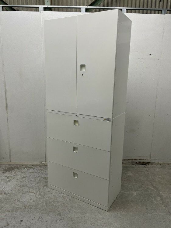 オカムラ 壁面両開き書庫 4B318F ZA75| 無限堂ネットショップ