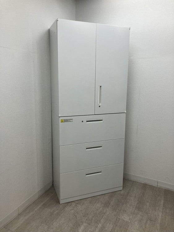 ウチダ（内田洋行）HS(ハイパーストレージ)シリーズ 両開きラテラル上下書庫 商品画像1