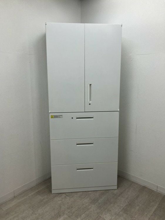 ウチダ（内田洋行）HS(ハイパーストレージ)シリーズ 両開きラテラル上下書庫 商品画像2