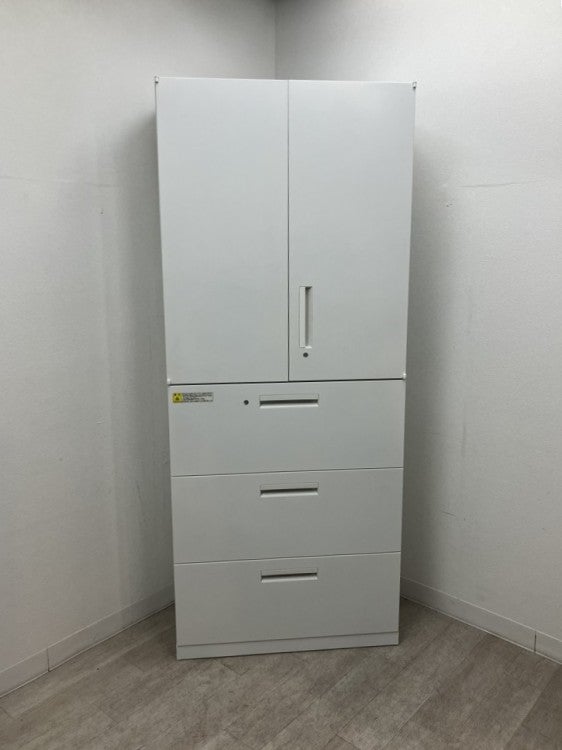 ウチダ（内田洋行）HS(ハイパーストレージ)シリーズ 両開きラテラル上下書庫 商品画像2
