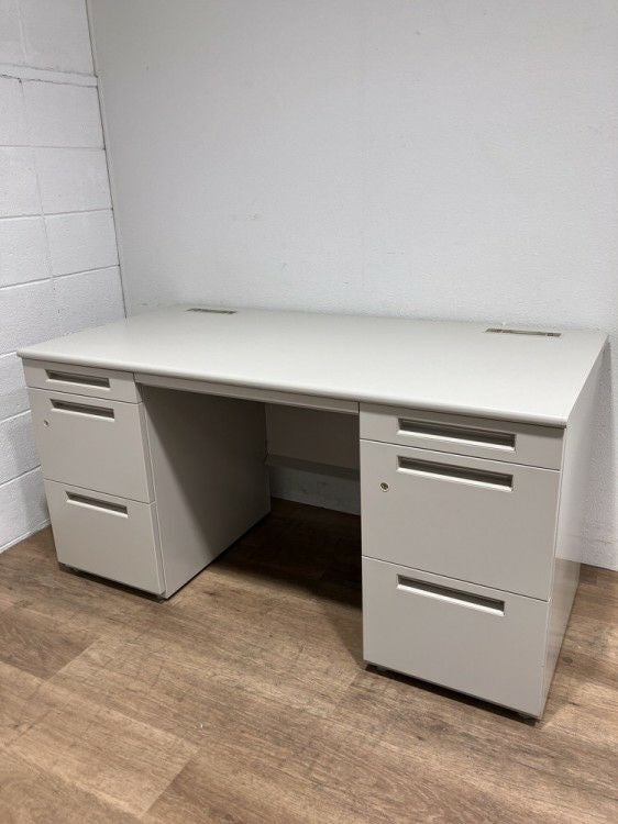 INABA/イナバデュエナシリーズ 1400両袖デスク 商品画像1