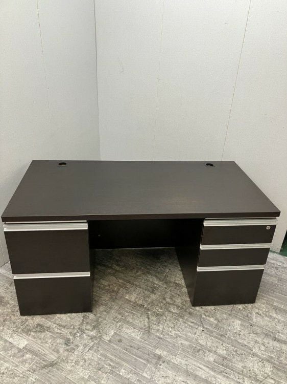 井上金庫役員室用1500両側デスク 商品画像1