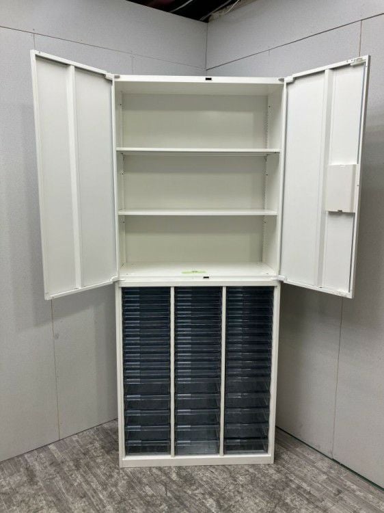 オカムラレクトラインシリーズ A4クリアケース・両開き上下書庫 商品画像2