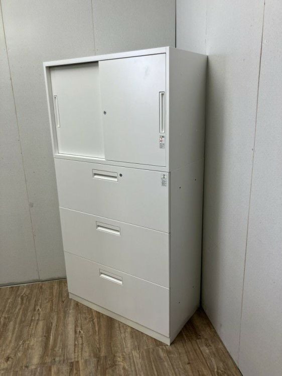 コクヨEDIA(エディア)シリーズ 3段ラテラル・引違い上下書庫 商品画像2