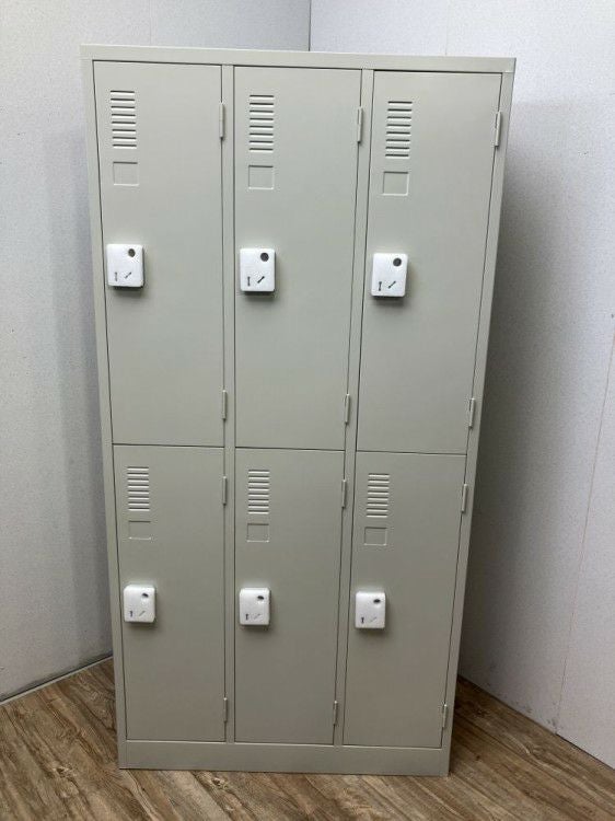 プラスダイヤル式6人用ロッカー 商品画像1