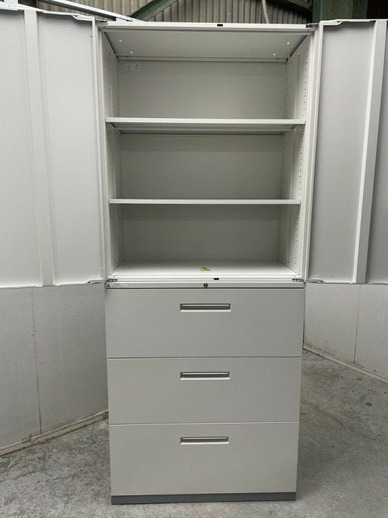 INABA/イナバTFシリーズ 両開きラテラル上下書庫 商品画像8