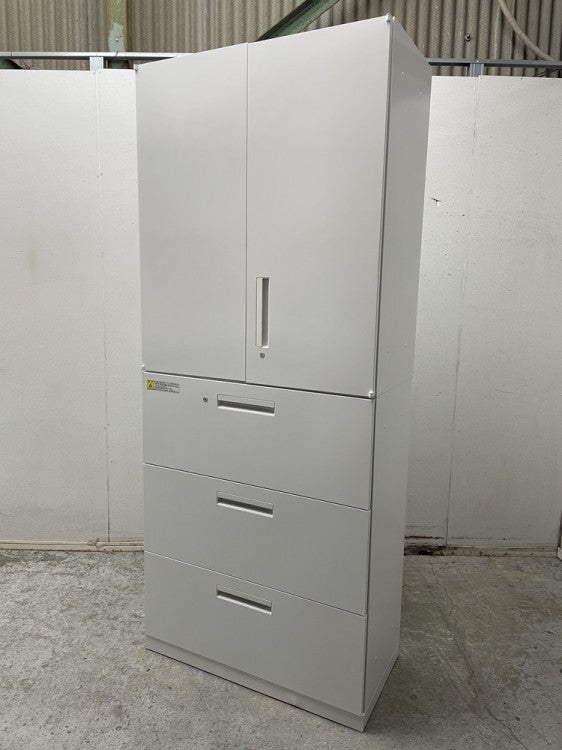 ウチダ（内田洋行）HS(ハイパーストレージ)シリーズ 両開きラテラル上下書庫 商品画像1