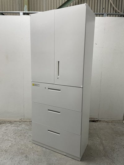 ウチダ（内田洋行）HS(ハイパーストレージ)シリーズ 両開きラテラル上下書庫 商品画像1