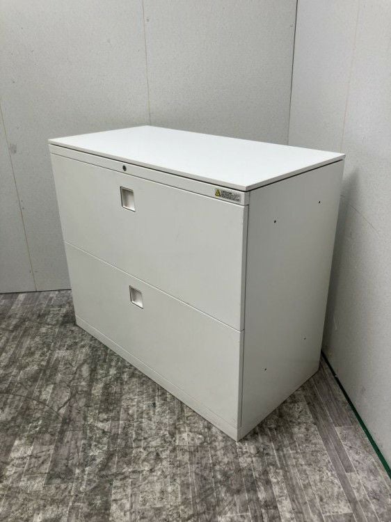 オカムラレクトラインシリーズ 天板付2段ラテラル書庫 商品画像2