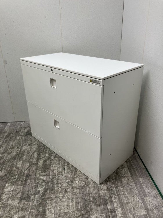 オカムラレクトラインシリーズ 天板付2段ラテラル書庫 商品画像2