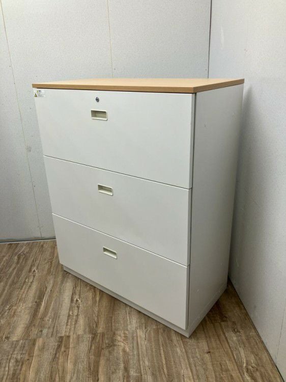 イトーキシンラインシリーズ 天板付3段ラテラル書庫 商品画像2