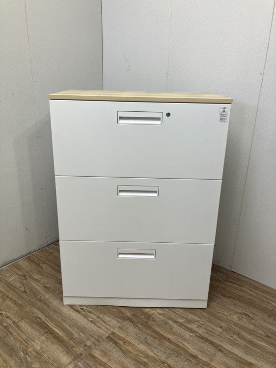 コクヨ 天板付3段ラテラル書庫 BWU-L3A58SAWN| 無限堂ネットショップ