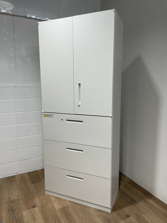 ウチダ（内田洋行）HS(ハイパーストレージ)シリーズ 両開きラテラル上下書庫 商品画像1