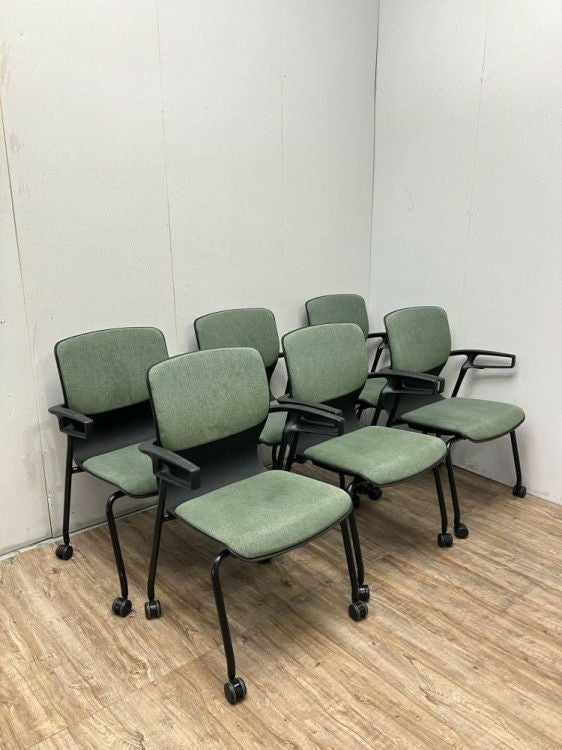 ウチダ（内田洋行）Cazetora(カゼトラ)シリーズ 肘付カゼトラチェア 6脚セット 商品画像3