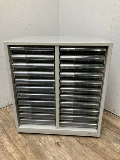 オカムラキャスター付A4クリアケース書庫 商品画像1