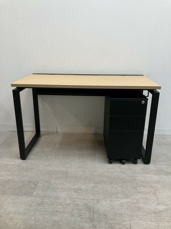 1200平デスク+スリムワゴンセット 商品画像2