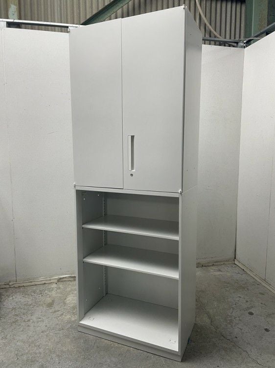 ウチダ（内田洋行）HS(ハイパーストレージ)シリーズ 両開きオープン上下書庫 商品画像1