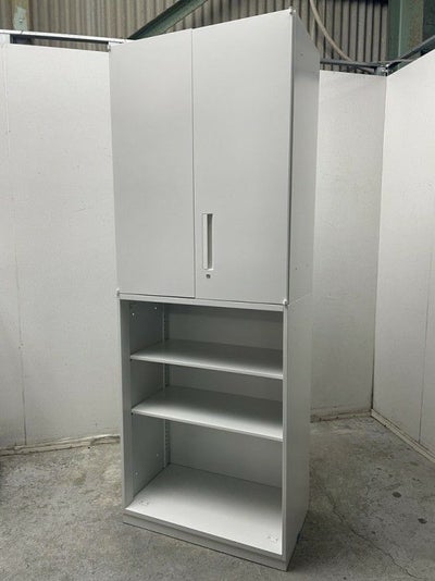 ウチダ（内田洋行）HS(ハイパーストレージ)シリーズ 両開きオープン上下書庫 商品画像1