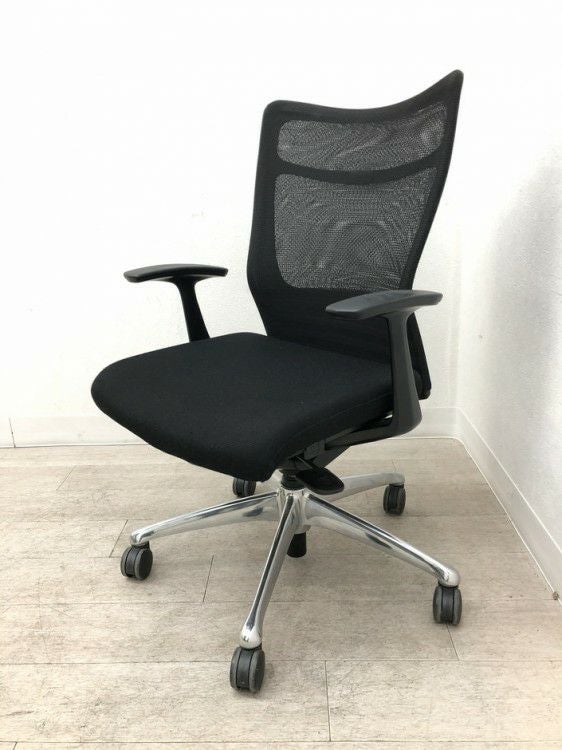 オカムラfeego(フィーゴ)チェア 固定肘付フィーゴメッシュチェア 商品画像1