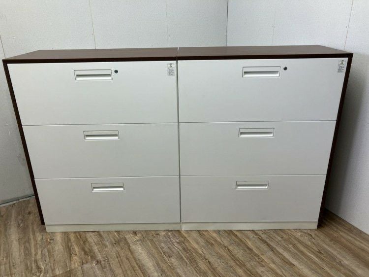 コクヨEDIA(エディア)シリーズ 天板付3段ラテラル書庫 2台セット 商品画像1