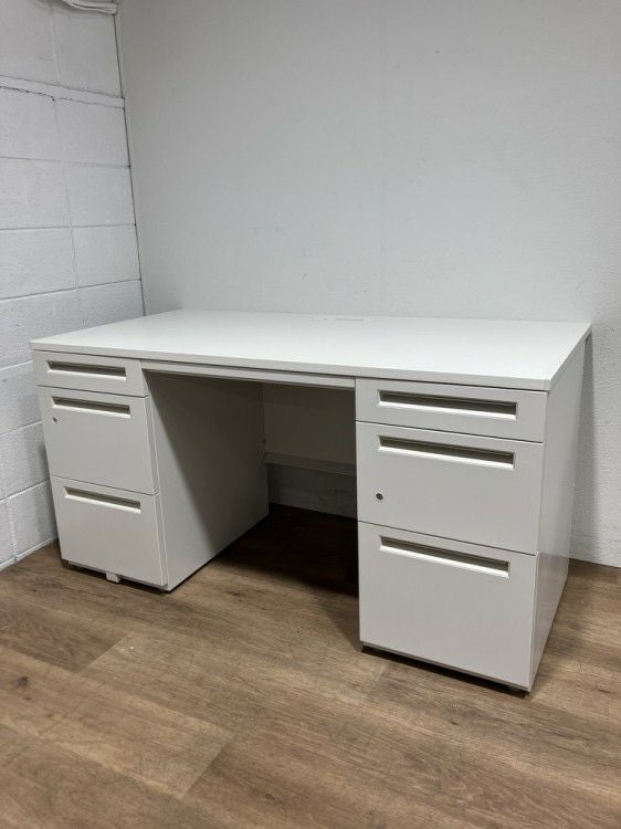 ウチダ（内田洋行）SCAENA（スカエナ）シリーズ　Sタイプ 1400両袖デスク 商品画像1