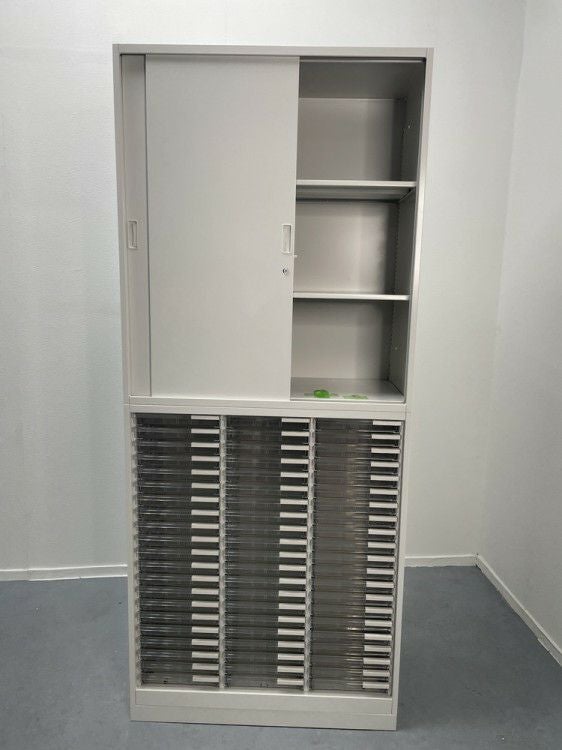 イトーキシンラインシリーズ スライドクリアトレー上下書庫 商品画像8