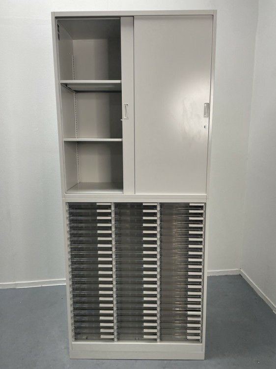 イトーキシンラインシリーズ スライドクリアトレー上下書庫 商品画像9